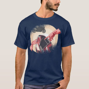 Camiseta Helmet Biker Athlete De Motocicleta Abençoado