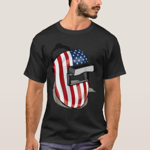 Camiseta Helmet Patriótico De Bandeiras Americanas 4 De Jul