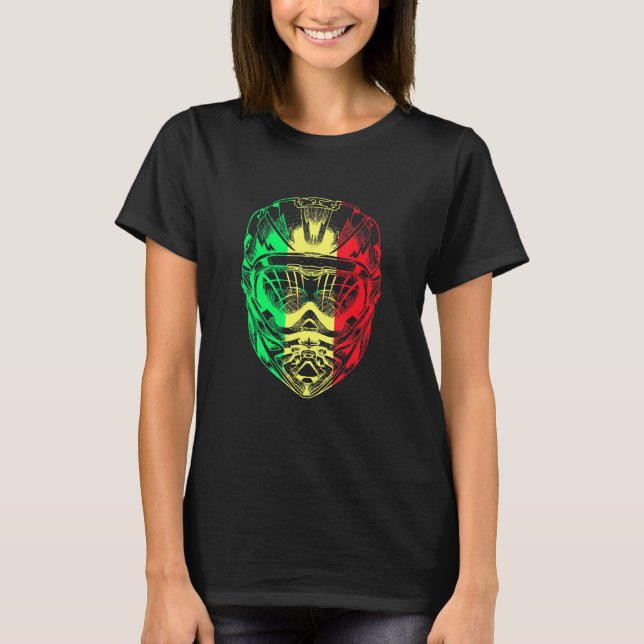 Camiseta Helmet Senegal, Motocicleta Montanha (Frente)