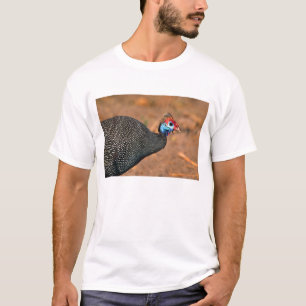 Camiseta Helmeted Guiné Fowl (Numida meleagris). África,