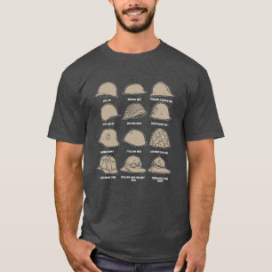 Camiseta Helmets of the World War 2