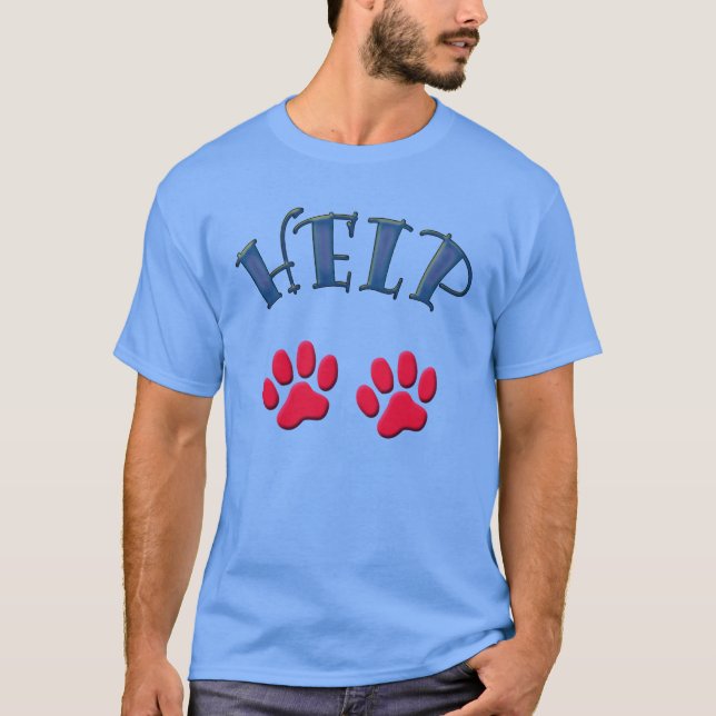 Camiseta HELP animals -. - (Frente)