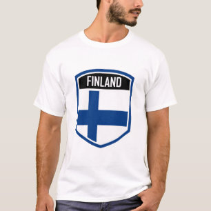 Camiseta Helsínquia, Finlândia, Flag Emblem