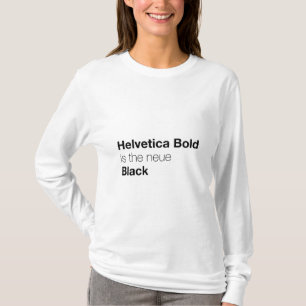 Camiseta Helvetica Bold é a neue Black