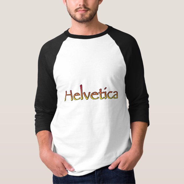 Camiseta Helvetica Papyrus (Frente)