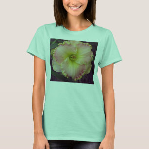 Camiseta Hemerocallis cor-de-rosa macio T