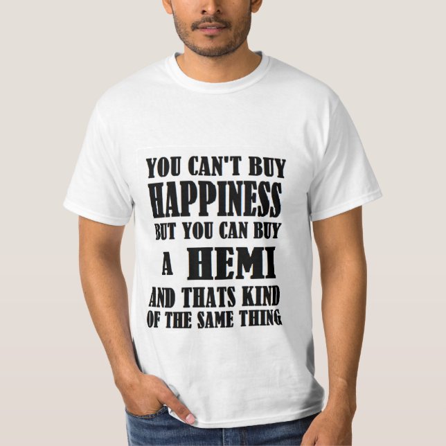 CAMISETA HEMI=HAPPINESS (Frente)