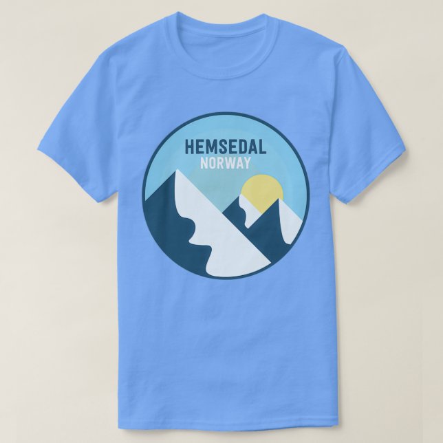Camiseta Hemsedal Norway Mountains (Frente do Design)