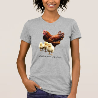 Camiseta Hen com Pintinhos T-shirt