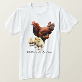 Camiseta Hen com Pintinhos T-shirt