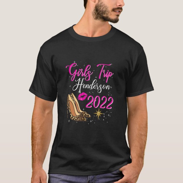 Camiseta Henderson Girls Trip 2022 For Women Birthday Squad (Frente)