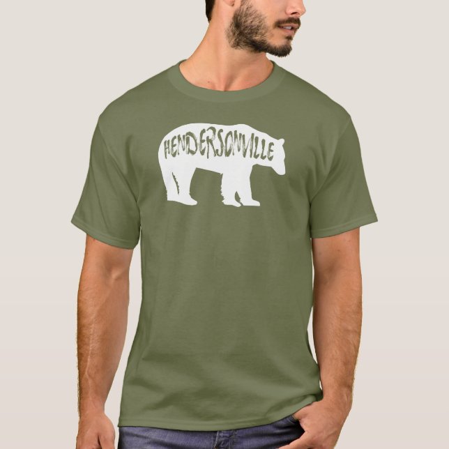 Camiseta Hendersonville North Carolina Bear (Frente)