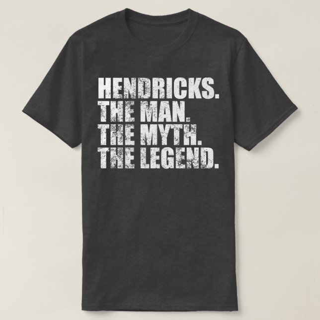 Camiseta HendricksHendricks Nome da família Hendricks sobre (Frente do Design)