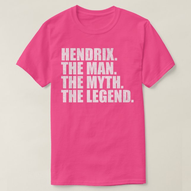 Camiseta HendrixHendrix Name Hendrix (Frente do Design)