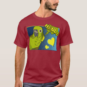 Camiseta Henlo Birb memes Engraçado Comic Amarelo Nápoles A
