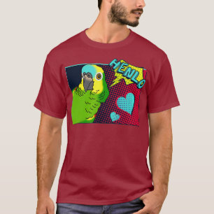 Camiseta Henlo Birb memes Engraçado Quadrinho Azul Fronteir