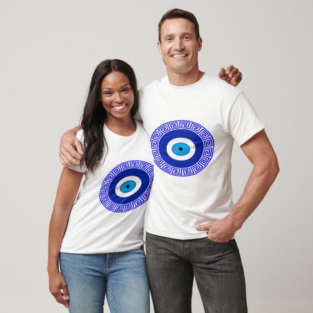 Camiseta Henna Blue Evil eye Luck T-shirt (Unissex)