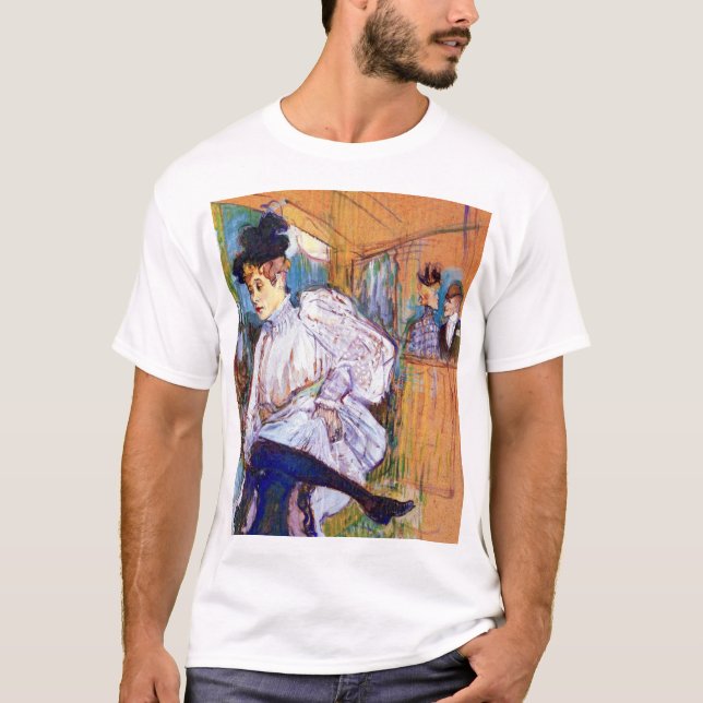 Camiseta Henri de Toulouse Lautrec: Jane Avril Dança (Frente)