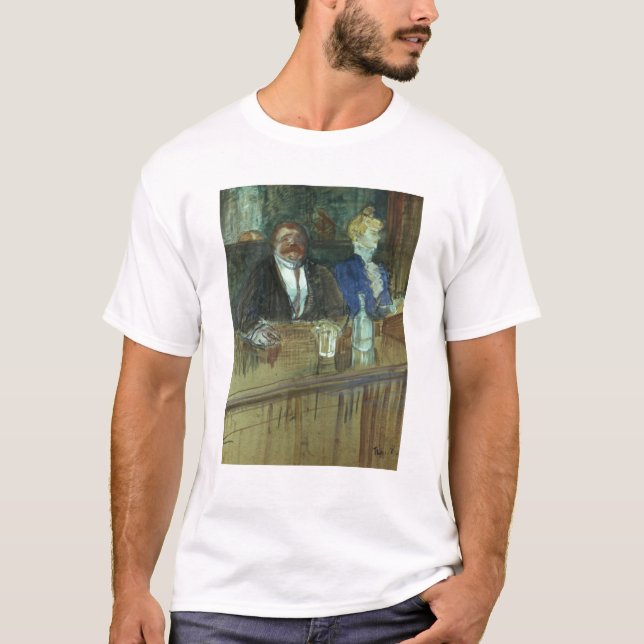 Camiseta Henri de Toulouse-Lautrec | no bar: O (Frente)