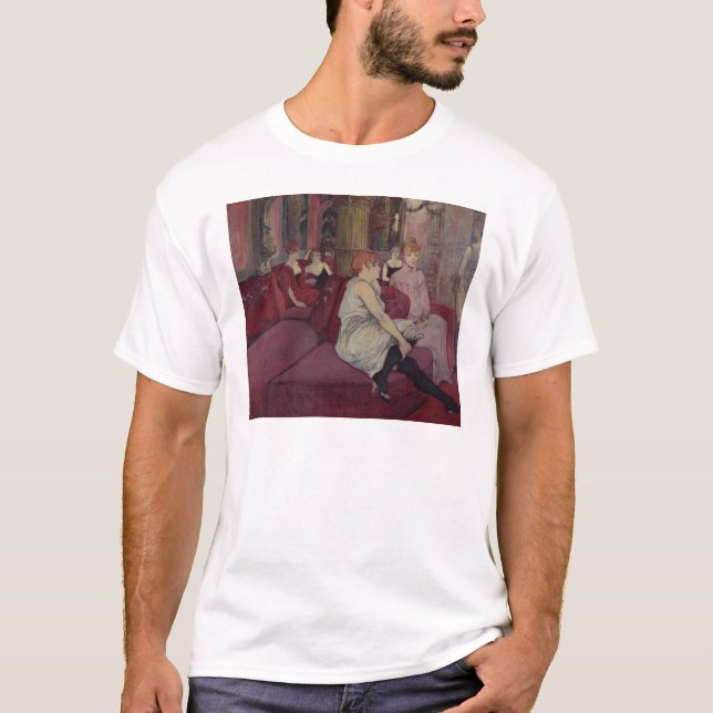 Camiseta Henri de Toulouse-Lautrec | no salão de beleza no (Frente)