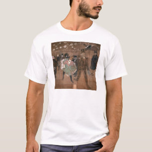 Camiseta Henri de Toulouse-Lautrec   que dançam no vermelh