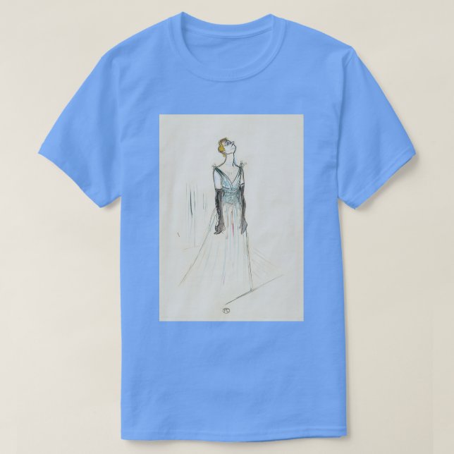 Camiseta Henri De Toulouse Lautrec Yvette Guilbert (Frente do Design)