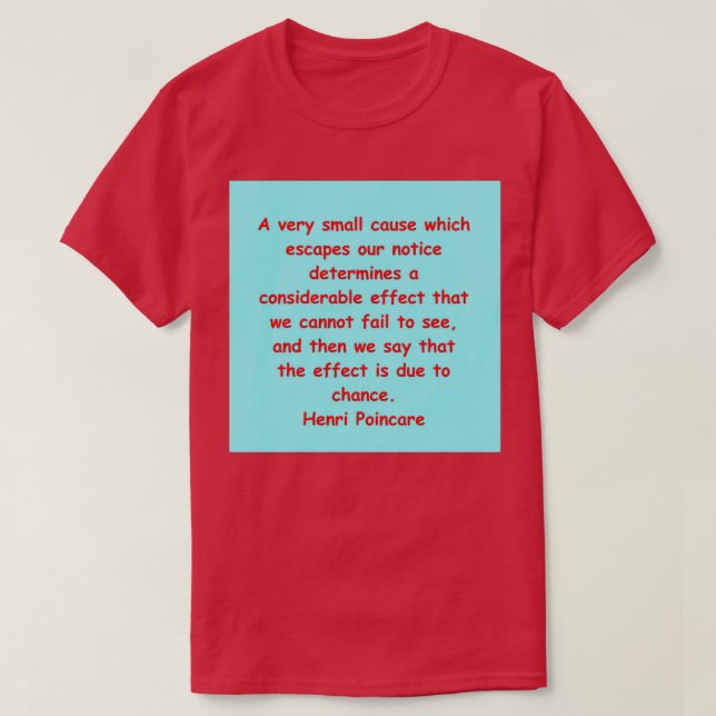 Camiseta Henri Poincare 3 (Frente do Design)