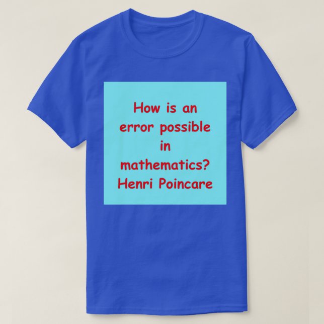 Camiseta Henri Poincare 39 (Frente do Design)