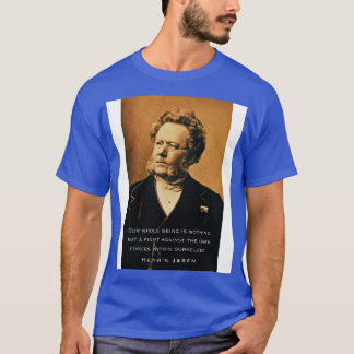 Camiseta Henrik Ibsen retrata e cita o nosso ser