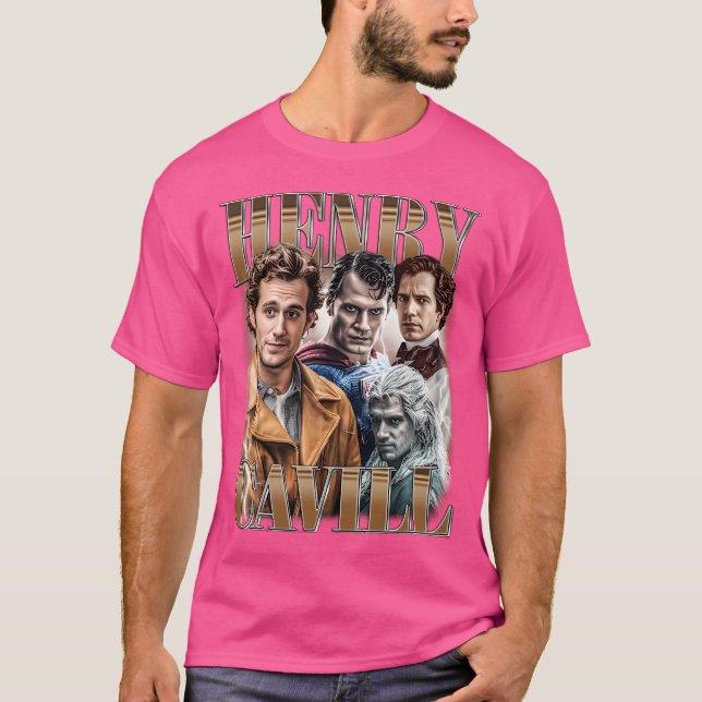 Camiseta Henry Cavill Bootleg Vintage Shirt (Frente)