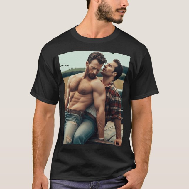 Camiseta Henry Cavill e Chris Evans dois lendários (Frente)