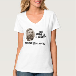 Camiseta Henry David Thoreau é uma grande arte a saunter