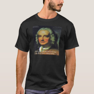 Camiseta Henry Fielding "Se o dinheiro é seu Deus" Citaç