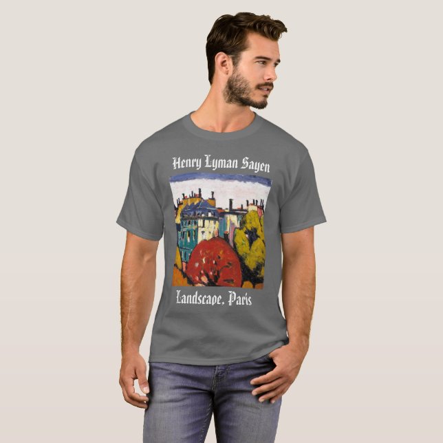 Camiseta Henry Lyman Sayen Painting Landscape Paris T-Shirt (Frente Completa)