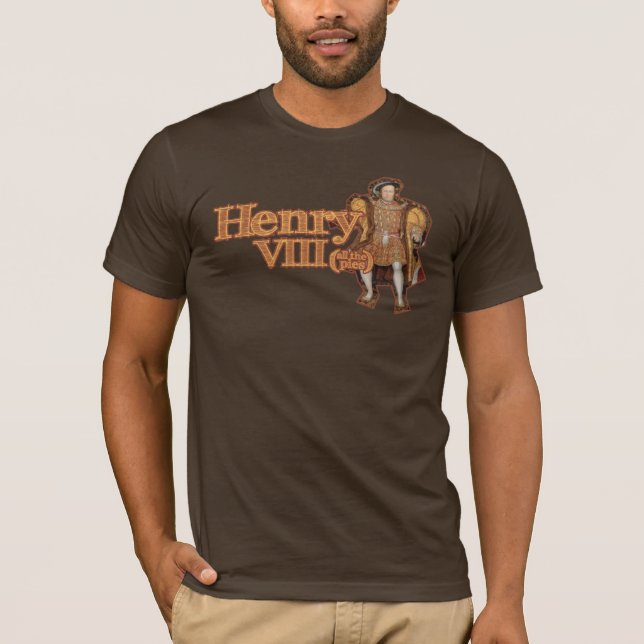 Camiseta Henry VIII (todas as tortas) (Frente)