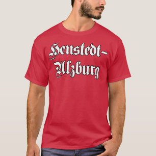 Camiseta HenstedtUlzburg escrito com fonte gótica