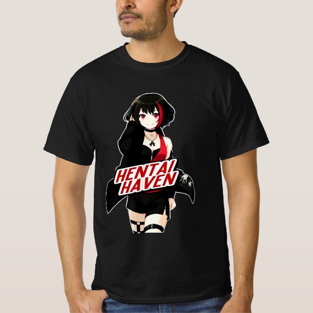 Camiseta "Hentaihaven Anime Girl Unisex" (Frente)