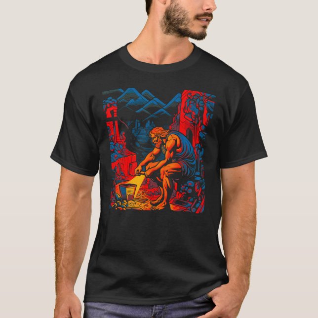 Camiseta Hephaestus Mitologia Grega Deus do ferreiro (Frente)