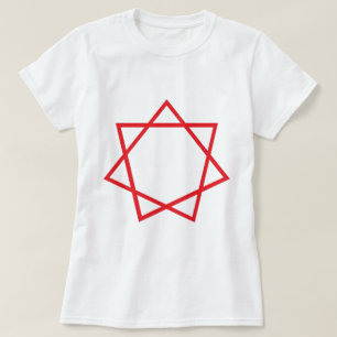 Camiseta Heptagram vermelho
