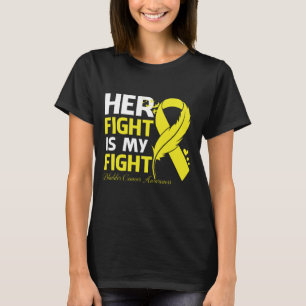 Camiseta Her Fight Is My Fight BLADDER CANCER AWARENESS Fea
