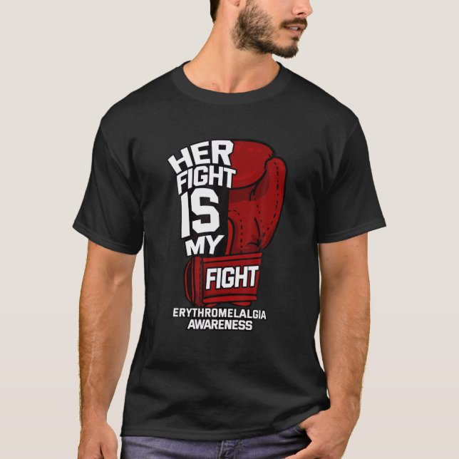 Camiseta Her Fight Is My Fight Erythromelalgia Mitchell's D (Frente)