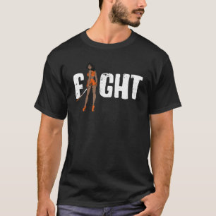 Camiseta Her Fight Is My Fight Leukemia Melanin Warrior Awa