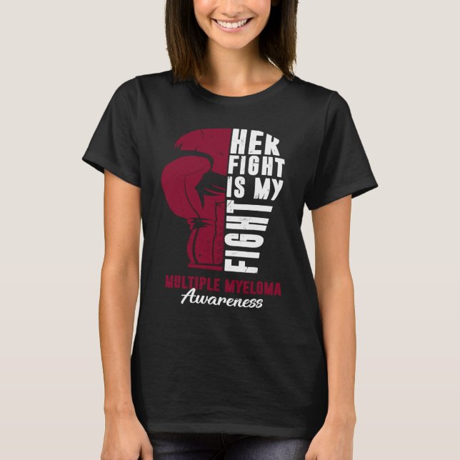 Camiseta Her Fight Is My Fight Multiple Myeloma Awareness S (Frente)