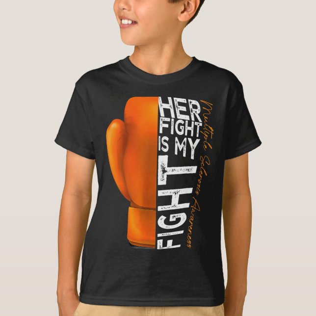 Camiseta Her Fight Is My Fight Multiple Sclerosis Awareness (Frente)