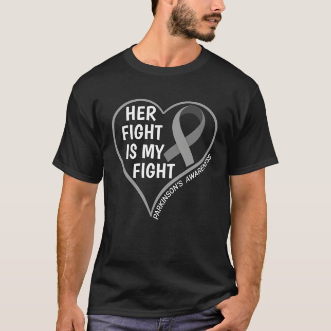 Camiseta Her Fight Is My Fight  Parkinson s Awareness Month (Frente)