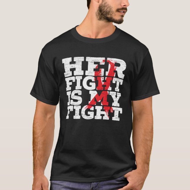 Camiseta Her Fight Is My Fight Sepsis Supporter Sepsis Awar (Frente)