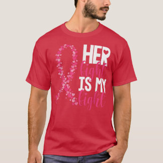 Camiseta Her Fight Is My Fight Warrior Pink Ribbon Breast C