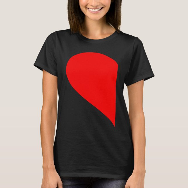 CAMISETA HER HIM HEART PARTNER VALENTINE'S DECORATIONS WOME (Frente)