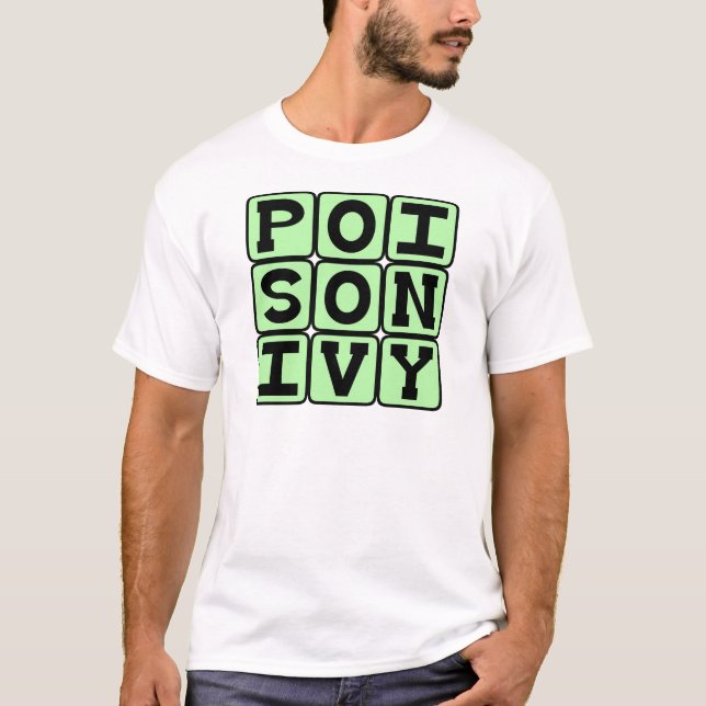 Camiseta Hera da Noite, Planta Que Causa Coceira (Frente)