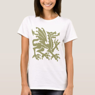 Camiseta Heraldic Dragon 01 - Khaki